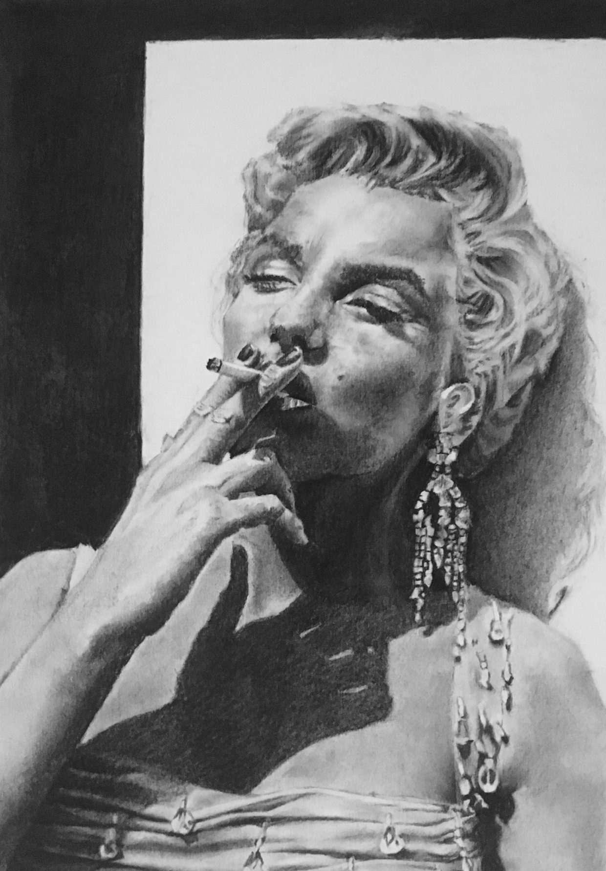 Helen Bugler | Charcoal | Marilyn